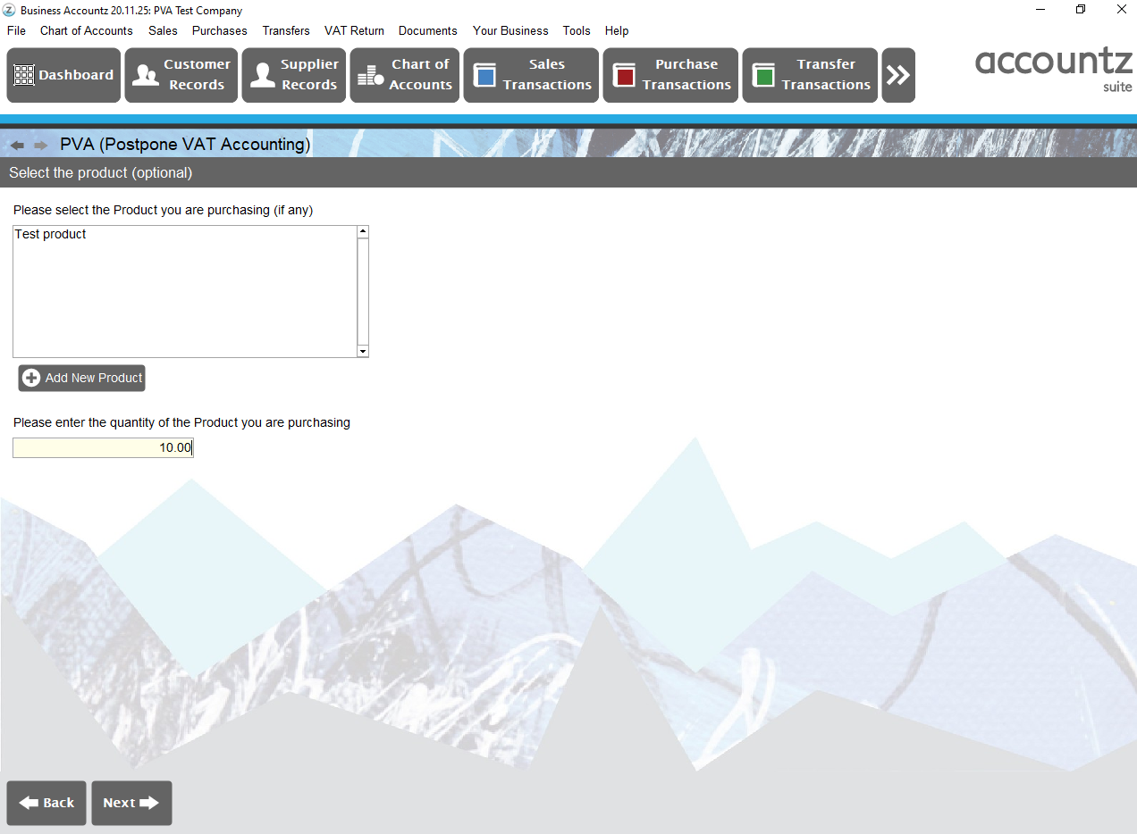 Accounting Software PVA1