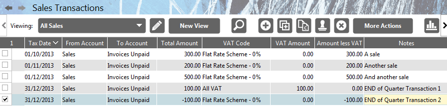 Accounting Software flat rate vat