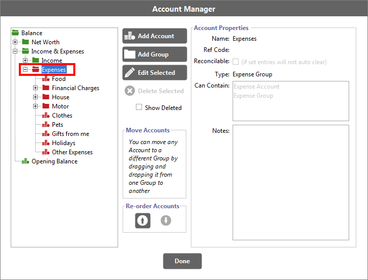 Accounting Software create new accounts 3