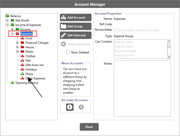 Accounting Software account types 3b