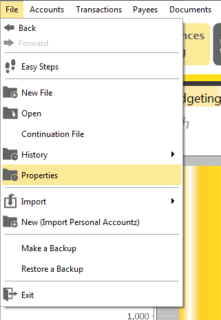 Accounting Software home accounting password protection 1