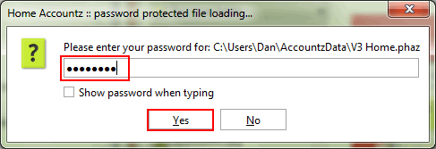 Accounting Software home accounting password protection 7
