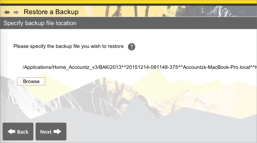 Accounting Software restore mac 4a