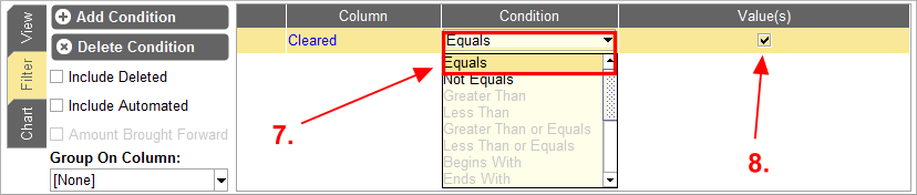 Accounting Software screenshot create report consolidated balances 4