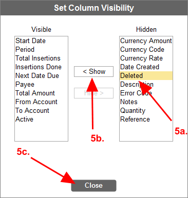 Accounting Software screenshot auto transactions created deleted view 5