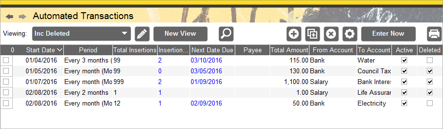 Accounting Software screenshot auto transactions created deleted view 7