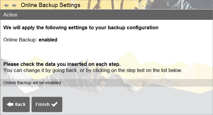 Accounting Software screenshot cloud backup settings 3