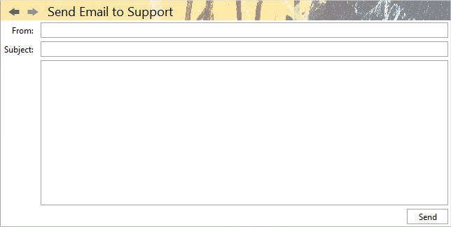 Accounting Software screenshot error report