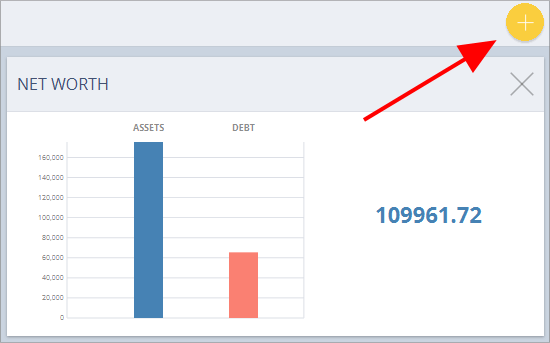 Accounting Software screenshot home add dashlet_button