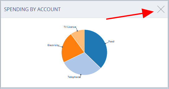 Accounting Software screenshot home remove dashlet button