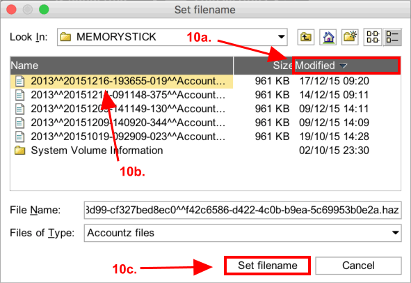 Accounting Software screenshot mac memorystick 4