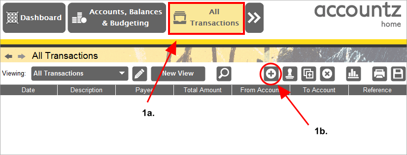 Accounting Software screenshot mortgage transactions 4