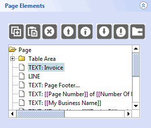 Accounting Software screenshot property page elements