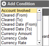 Accounting Software view filter add condition
